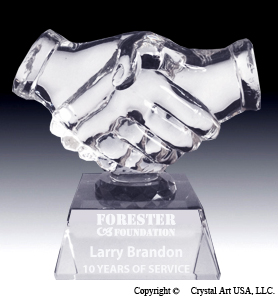 crystal trophy CA0003